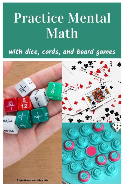 Practice Mental Math with Dice, Cards, and Board Games