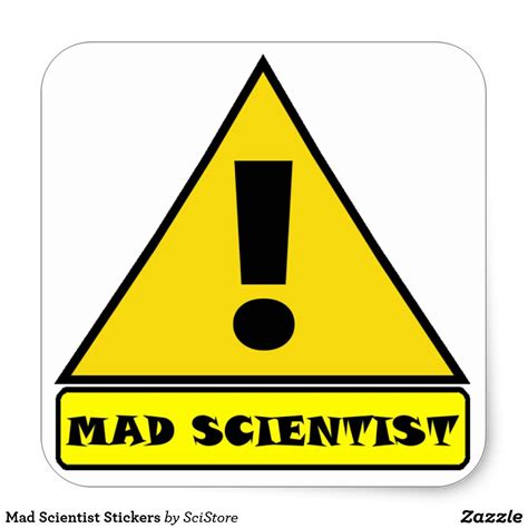 Mad Scientist Stickers | Zazzle | Mad scientist stickers, Mad scientist, Scientist