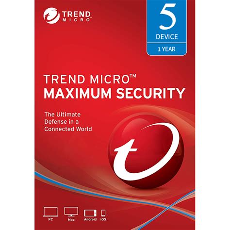 Downloadcrew Software Store - Trend Micro Maximum Security 2020 [5-D, 1-YR] - 63% off RRP