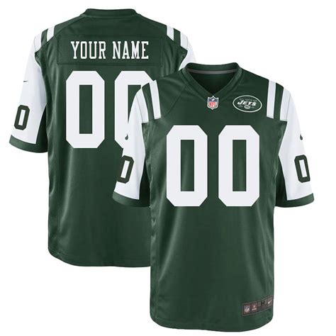 Men's Nike Green New York Jets Custom Game Jersey