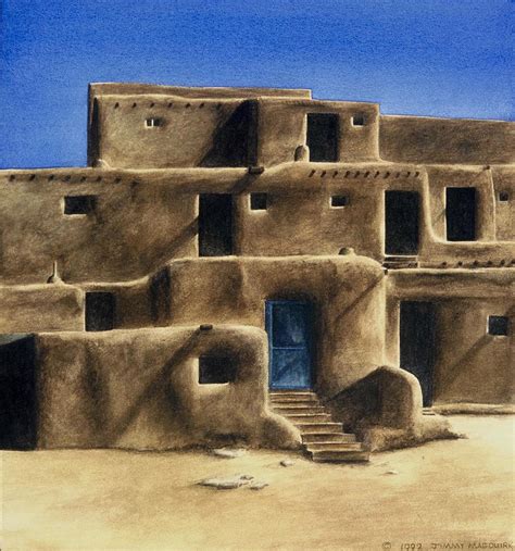 Taos Pueblo Painting by Jimmy Magouirk - Fine Art America