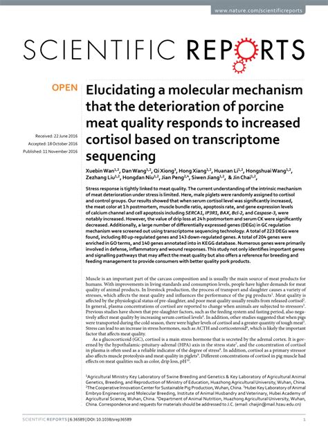 (PDF) Elucidating a molecular mechanism that the deterioration of ...