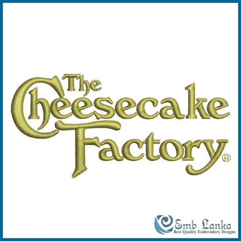 Cheesecake Factory Logo Embroidery Design | Emblanka.com