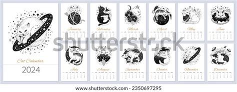 60 Wall Calendar Animal Design 2024 Images, Stock Photos, 3D objects, & Vectors | Shutterstock