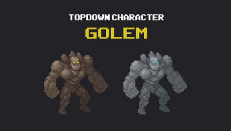 Golem - Top Down Pixel Art Characters | GameDev Market