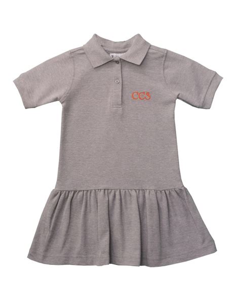 Grey Knit Dress with Corpus Christi Catholic School Logo – Zoghby's Uniforms