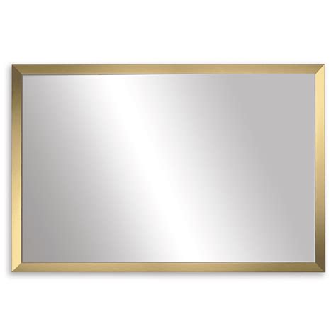 Ellis Framed Wall Mirror, Brushed Gold Vanity Mirror, Multiple Sizes - Walmart.com - Walmart.com