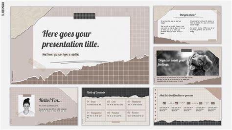 Scrap Paper Notes | Free PowerPoint template & Google Slides theme