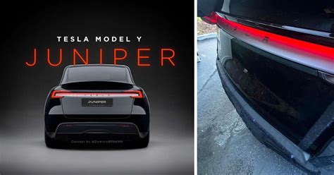 Tesla Model Y Juniper facelift details shown - full-width rear light bar; Model 3 interior ...