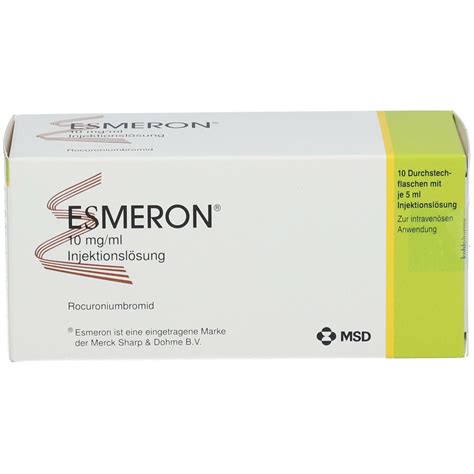 Esmeron 10 mg/ml 10x5 ml mit dem E-Rezept kaufen - Shop Apotheke