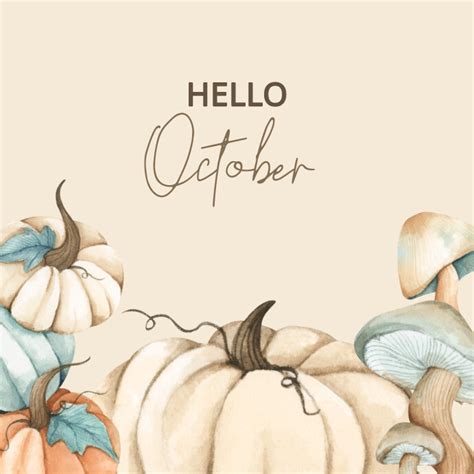 Copy of Hello october | PosterMyWall