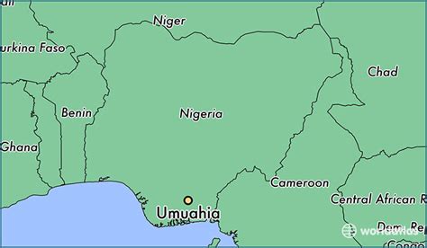 Umuahia Nigeria Map