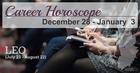 Leo Career Horoscope for December 28