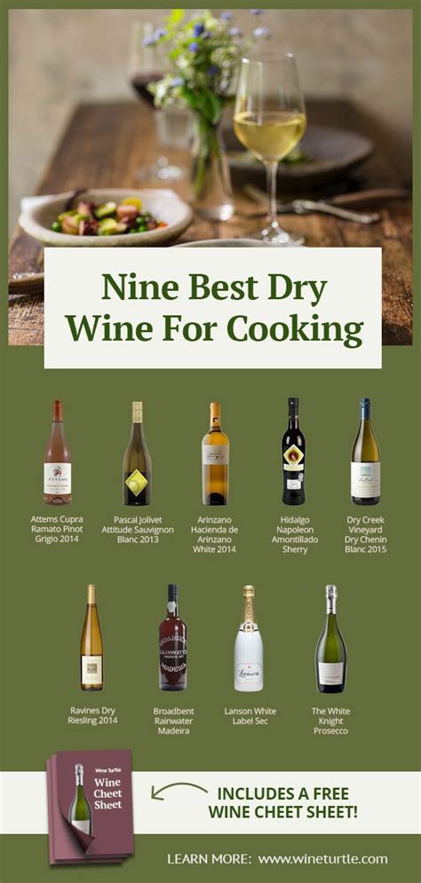 9 Best Dry White Wines for Cooking - Wine Turtle | Dry white wine, Dry ...