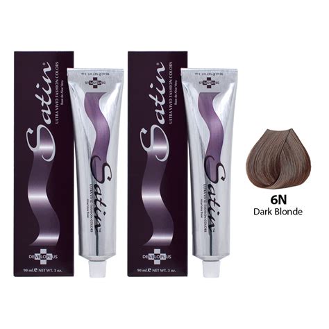 Satin Haircolor 6N Dark Blonde (Pack of 2) - Walmart.com