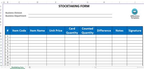 Stocktake Template Spreadsheet Free For Free Excel Inventory Templates ...