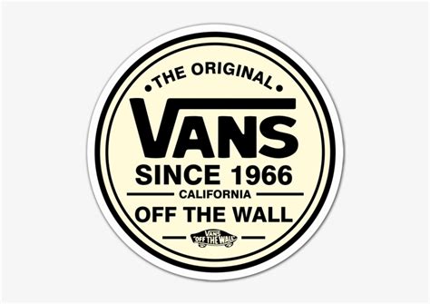 The Original Vans Sticker Design, Logo Sticker, Vans - Vans Off The Wall Round Logo Transparent ...