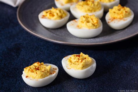 Devilled Eggs - Bake. Eat. Repeat.