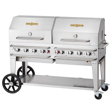 Crown Verity CV-RCB-60RDP-SI-BULK 60" Pro Series Outdoor Rental Grill ...