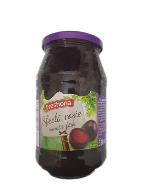 Sfecla rosie murata, rasa fasii 380g Freshona