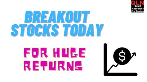 breakout stocks today for huge returns - YouTube