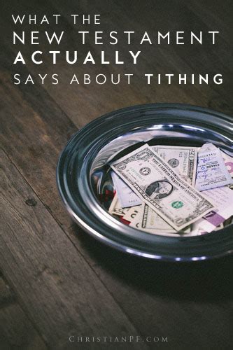 Tithing In The New Testament - Tithing Economics