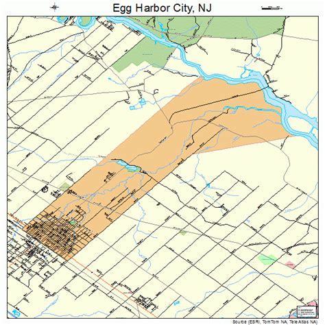 Egg Harbor City New Jersey Street Map 3420350