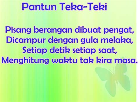 Pantun Teka Teki Melayu