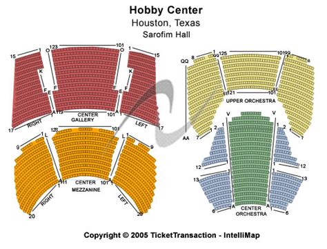 sarofim hall seating chart | Brokeasshome.com