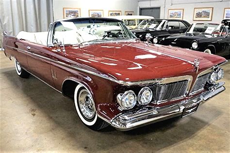 Uniquely styled 1962 Chrysler Imperial convertible in restored condition