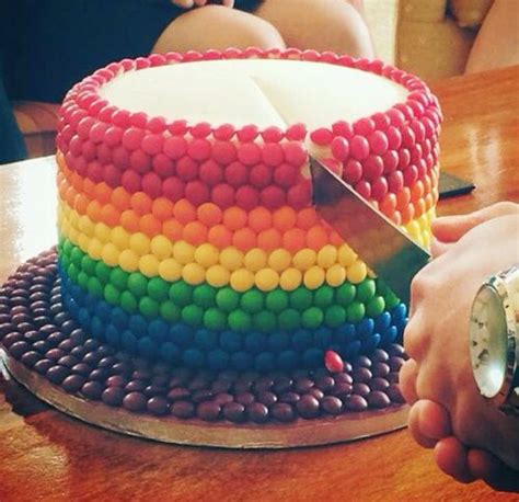 Pin by Kelly Mauger on Awesome cakes | Skittles cake, Rainbow birthday ...