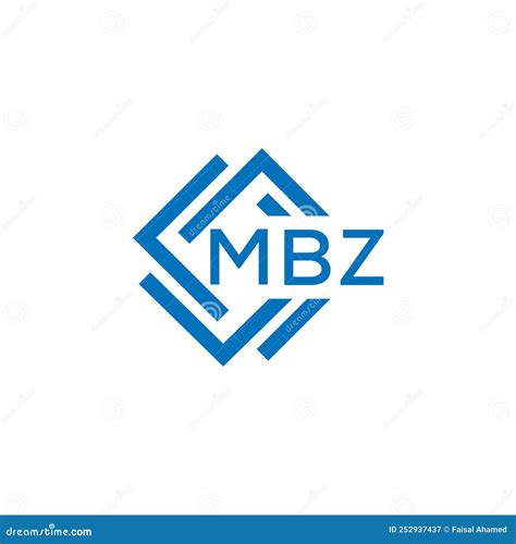 MBZ Letter Logo Design On White Background. MBZ Creative Circle Letter ...