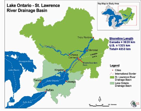 St Lawrence River Map Canada | secretmuseum