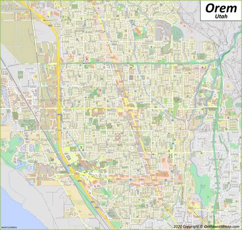 Orem Map | Utah, U.S. | Discover Orem with Detailed Maps