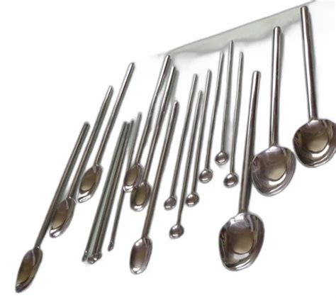 Silver Stainless Steel Sampling Spoon, For Pharmaceutical at Rs 550 ...