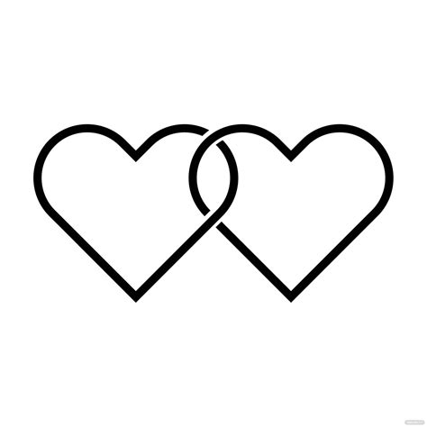 Heart Clipart Black And White Wedding Hearts Clipart - vrogue.co