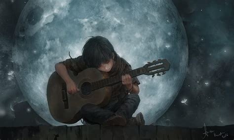 Écran large, garçon d'anime de guitare Fond d'écran HD | Pxfuel