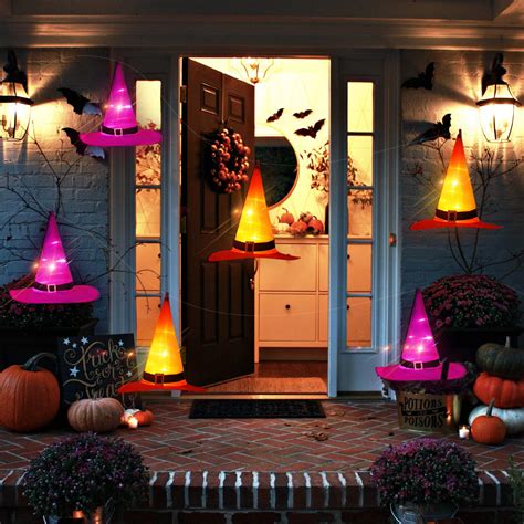 ORIENTAL CHERRY Halloween Lights - 6PCS IP67 Waterproof Hanging Witch ...