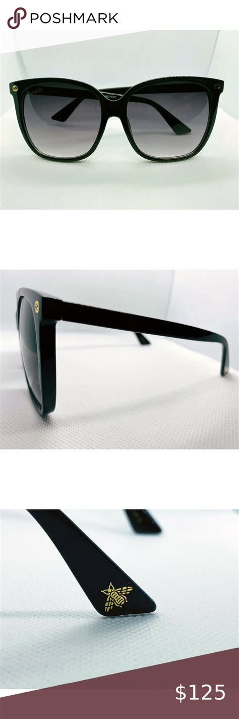 Gucci GG0022S 001 Black 57 mm Sunglasses MINT COND | Sunglasses, Gucci ...