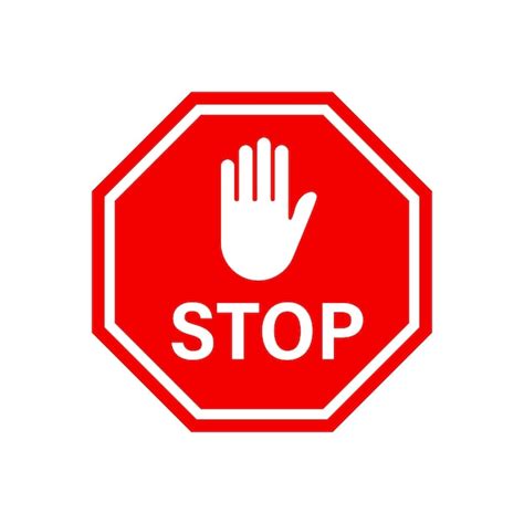 Stop Sign Hand Clip Art