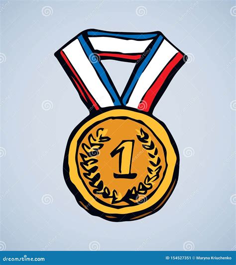 Medal Vector Drawing Stock Vector Illustration Of Background | The Best ...