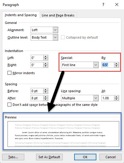 Indenting paragraphs - Legal Office Guru