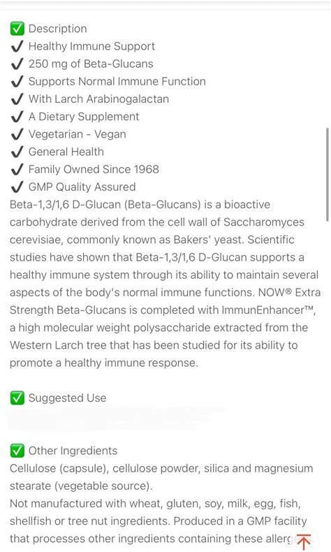 Yeast Beta- Glucan Solid Beverage, Health & Nutrition, Health ...