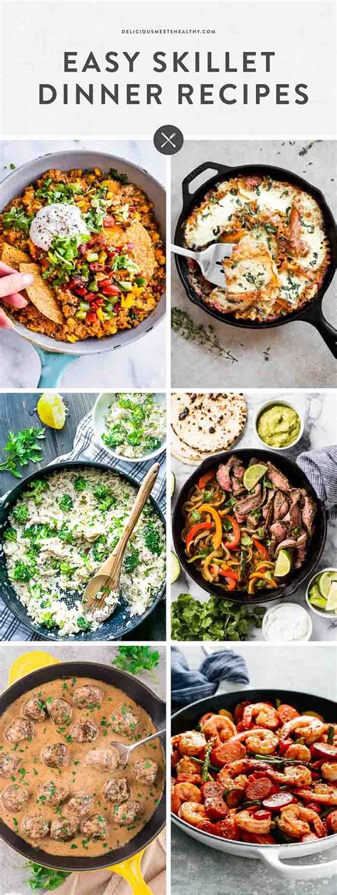 30 Skillet Recipes for Healthy Dinners - Delicious Meets Healthy