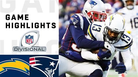 Chargers vs. Patriots Divisional Round Highlights | NFL 2018 Playoffs ...