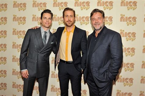 Ryan Gosling, Russell Crowe, and Matt Bomer celebrate their new film ...