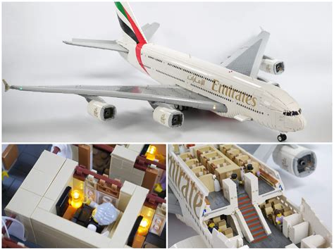 This ridiculously detailed 40,000 piece Lego model of the Emirates A380 ...