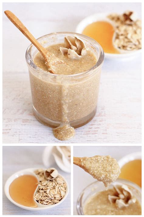 Homemade Honey Oatmeal Face Scrub