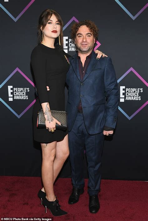 Johnny Galecki, 43, and Alaina Meyer, 21, make red carpet debut as couple at People's Choice ...