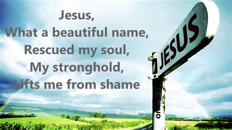 Jesus What a Beautiful Name - with lyrics - Hillsong - YouTube